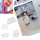 Snowman Christmas Cards Pack of Six by Nuala Brett-King - Parade Handmade