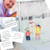 Snowman Christmas Cards Pack of Six by Nuala Brett-King - Parade Handmade