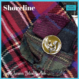 Handmade Woolen Lined Tea Cosy in a Red Plaid Pattern and Ceramic Button Flower Detail (Big Teapot) by Shoreline - Parade Handmade