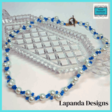 Faux Pearl Necklace in Pale Turquoise by Lapanda Designs - Parade Handmade