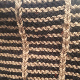 Beautiful Black & Beige Knitted Hat, By Jo's Knits - Parade Handmade