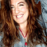 Big Zingy Summer Pendant Necklace - Tibetan Silver Bail - Acrylic Red - Boho Vibe - by Lapanda Designs - Parade Handmade Newport Co Mayo WWW