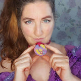 Summer Bonnet Boho Clay Pendant on Knotted 21"/54cm Chords - by Lapanda Designs - Parade Handmade Co Mayo WWW