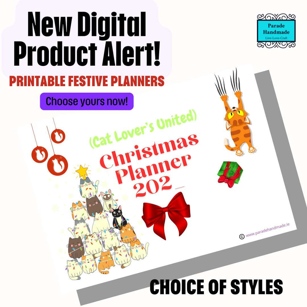 New Product Launch: Digital Download Printable Festive Planners