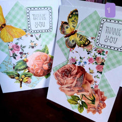 Handmade Greeting Card - Vintage Style Packs of Two by Parade Handmade