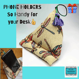 Phone Holders for Desk with Tassels by Parade Handmade