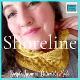 Hand Knit Neck warmer in mustard yellow honeycomb look, by Shoreline - Parade Handmade