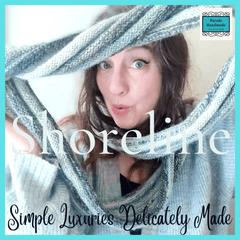 Striped woolen, scarf. Greys and Subtle Browns, by Shoreline