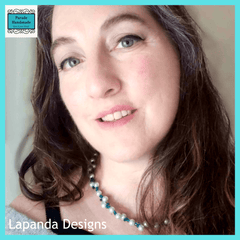 Faux Pearl Necklace in Pale Turquoise by Lapanda Designs