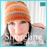 Colourful Beanie Hat in Lilac or Orange Stripes by Shoreline