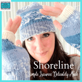 Hat and Wrist Warmer Set in Blue or Pink by Shoreline - Parade Handmade