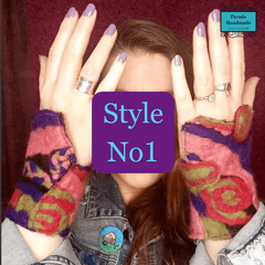 Psychedelic Wrist Warmers