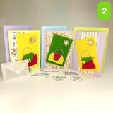 I Love Handbags Luxury Handmade Greeting Cards 3 Pack - Parade Handmade