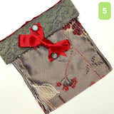 Fabric Card and Letter Sleeve handmade from Recycled Upolstery Remnants  - Parade Handmade