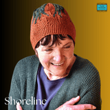 Natural Style Hand Knit Beanie Hat in Rust and Varied Greens