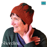 Natural Style Hand Knit Beanie Hat in Rust and Varied Greens
