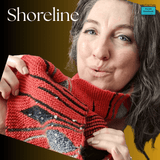 Vibrant rrust ed wool-blend loop scarf with shimmering embellishment from Shoreline - Parade Handmade