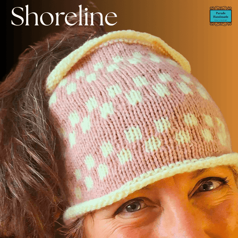 Shoreline Soft Knit Headband-Scarf – Rose & Cream Blend - Parade Handmade