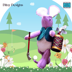 Morgan – The Golfer Mouse: A Miniature Mouse Keepsake