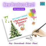 Christmas Digital Download Printable Planner – For Art Lovers - Parade Handmade