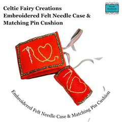 Handy Needle Book and Pin Cushion Set