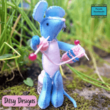 Maggie the Mindful Knitter – Miniature Mouse Keepsake by Ditsy Designs - Parade Handmade