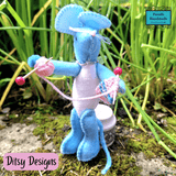 Maggie the Mindful Knitter – Miniature Mouse Keepsake by Ditsy Designs - Parade Handmade