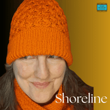 vibrant orange honeycomb aran beanie hat with turn-up - Parade Handmade