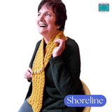 Crossover Cable Aran Scarf in Deep Mustard by Shoreline - Parade Handmade