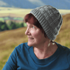 Cute Grey Beanie, By Jo's Knits