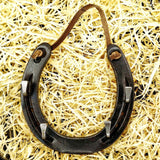 Lucky Horseshoe Keyrack - Bronze Coloured with four hooks by Liffey Forge