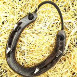 Lucky Horseshoe Keyrack - Bronze Coloured with four hooks by Liffey Forge