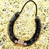 Lucky Horseshoe Keyrack - Black with Copper Spiral by Liffey Forge - Parade Handmade