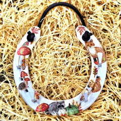 Autumn Woodland Lucky Horseshoe Keyrack - Flora and Creatures by Liffey Forge