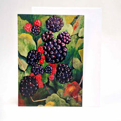 Autumn Fruits - Blackberries Greeting Card - Nuala Brett-King