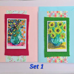 Original Doodle Art Greeting Cards (Pack of 2)