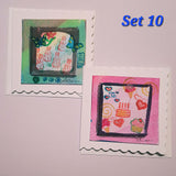 Original Mini Doodle & Stamp Cards (3” x 3”) – Pack of 2