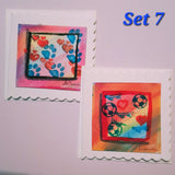 Original Mini Doodle & Stamp Cards (3” x 3”) – Pack of 2