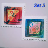 Original Mini Doodle & Stamp Cards (3” x 3”) – Pack of 2
