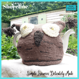 Hand-Knitted Owl Tea Cosy - In Pink or Brown 30% Wool 1-2Ltr Teapot  by Shoreline - Parade Handmade