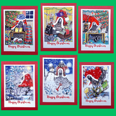 Mr Gnome Christmas Card Pack by Amanda Coen at Parade Handmade