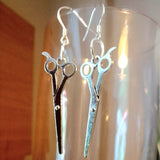 Silver Scissors Charm metal earrings on Sterling Silver Hooks - Lapanda Designs at Parade Handmade