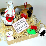 Christmas Gnome Decoration 4 Pce Gift Set Festive Felt Collection by Ditsy Designs - Parade Handmade