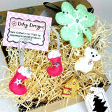 Shamrock Christmas Tree Decoration Gift Set 4 pce  by Ditsy Designs - Parade Handmade