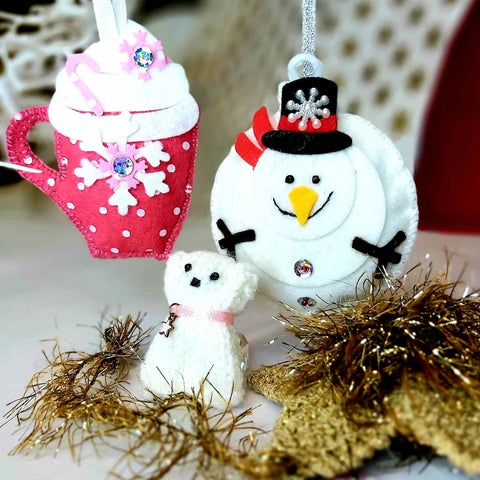 Snowman Christmas Tree Decoration Gift Set - Parade Handmade