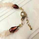 Rose Quartz and Purple Agate Gemstone Bracelet by Lapanda Designs - Parade Handmade