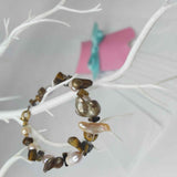 Mixed Pearl and Tigers Eye Gemstone Bracelet by Lapanda Designs - Parade Handmade