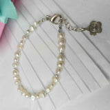 Pearl Bracelet with Crystal Detail by Lapanda Designs - Parade Handmade