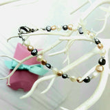 Mixed Pearl Bracelet with Crystal and Flower Detail by Lapanda Designs - Parade Handmade
