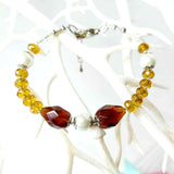 Pearl and Amber Bracelet by Lapanda Designs - Parade Handmade